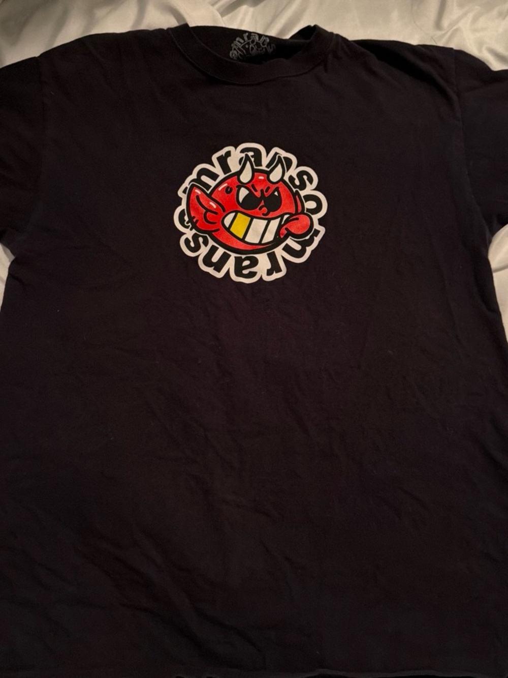 Black Ransom Graphic Tee with Red Logo